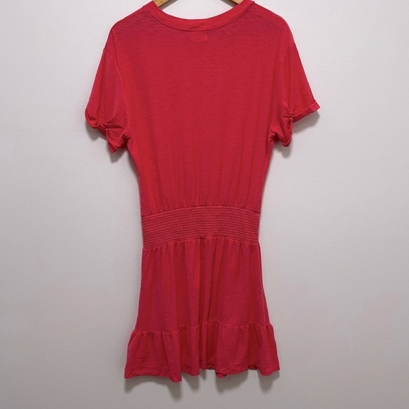 Nation LTD Moxie Easy Short Sleeve T-Shirt Dress In Strawberry Shake Size Large - Picture 5 of 11